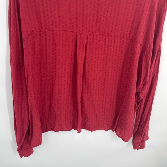 Ariat Women's Red Button Down Shirt - Picture 12 of 14